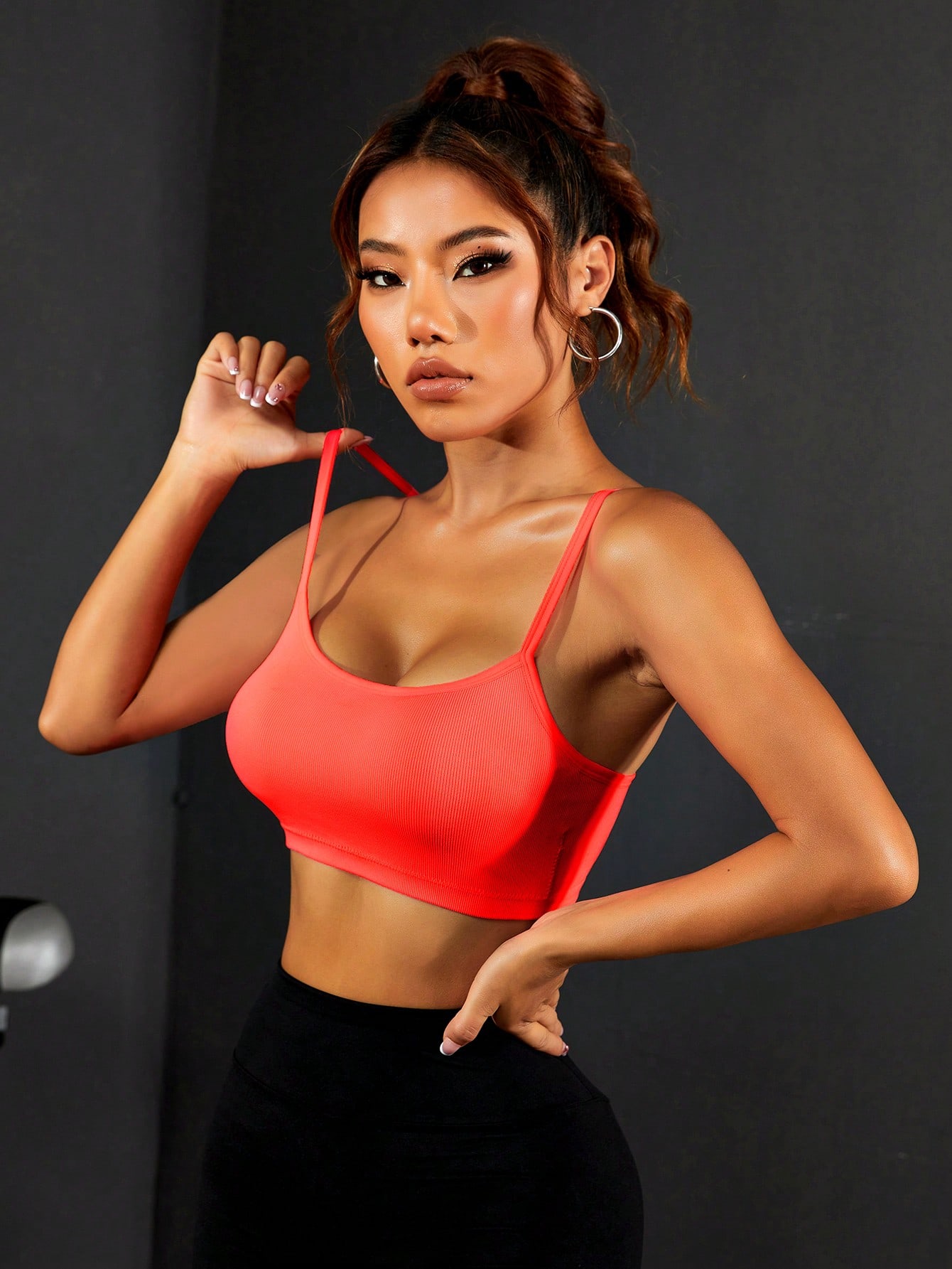 Women Ribbed Thin Strap Sports - Seamless Ribbed Workout Tank Top recension och pris
