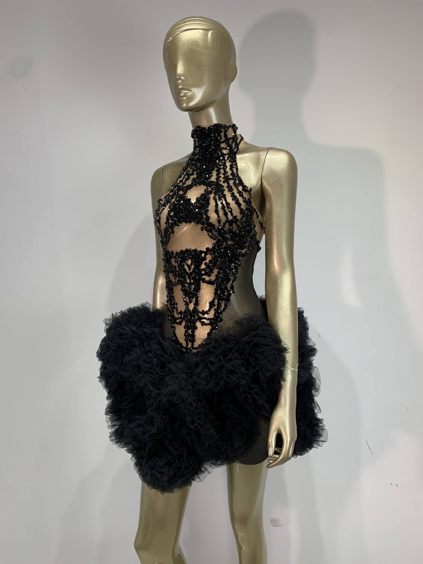 Women Mini Dress Sparkly Rhine - Sparkly Rhinestone Club Party Dress recension och pris