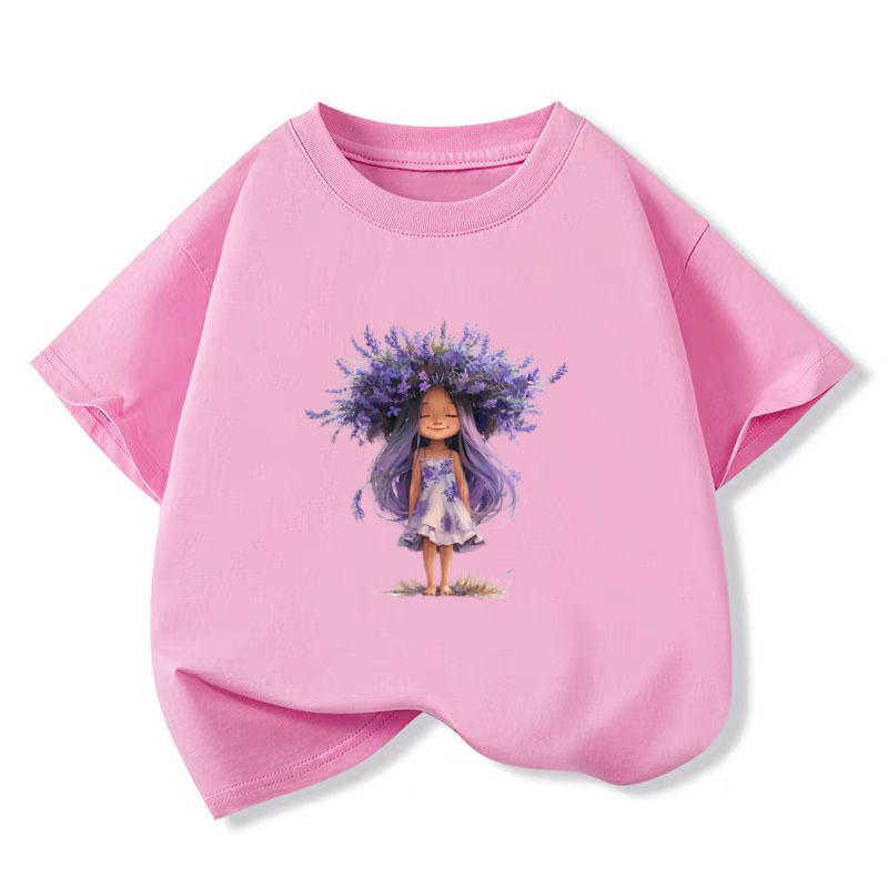 New Y2K Tops Lavender girl Gra - Y2K Graphic Baby Tee Crop recension och pris