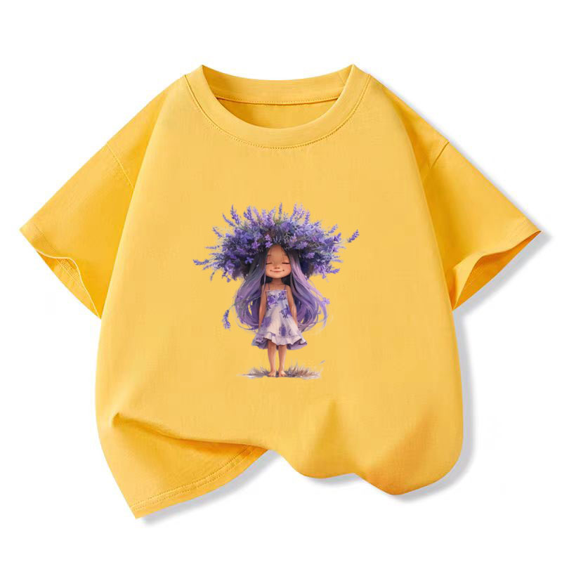 New Y2K Tops Lavender girl Gra - Y2K Graphic Baby Tee Crop recension och pris
