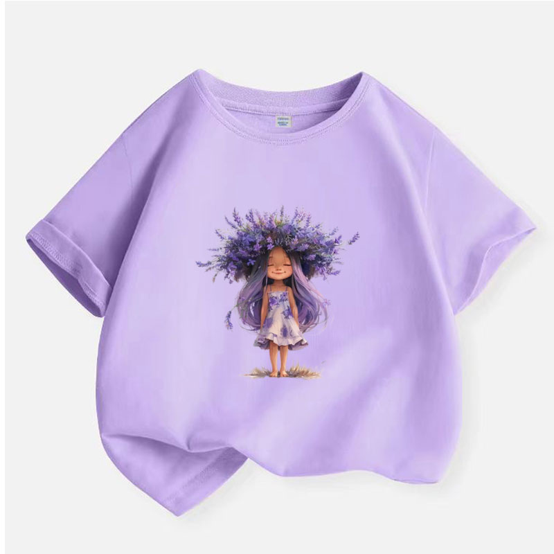 New Y2K Tops Lavender girl Gra - Y2K Graphic Baby Tee Crop recension och pris