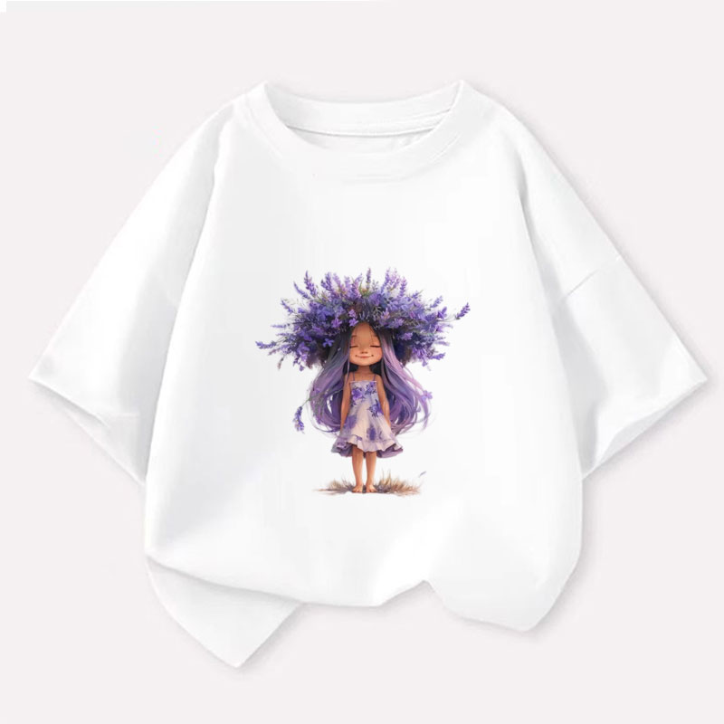 New Y2K Tops Lavender girl Gra - Y2K Graphic Baby Tee Crop recension och pris