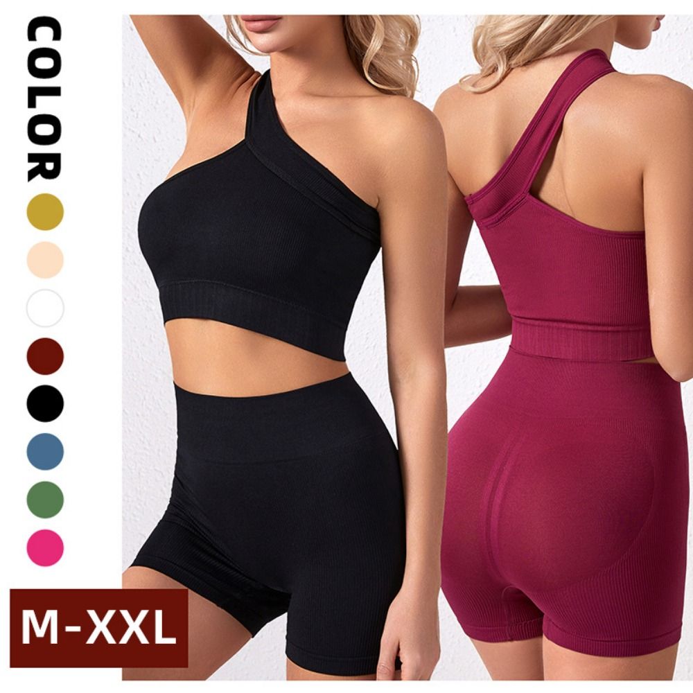 2Pcs Comfortable Seamless Wome - Seamless Ribbed Workout Tank Top recension och pris