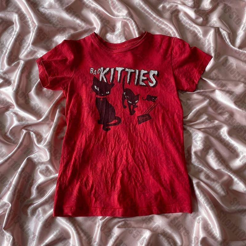 Y2K Grunge Cyber Goth Tee Vint - Y2K Graphic Baby Tee Crop recension och pris