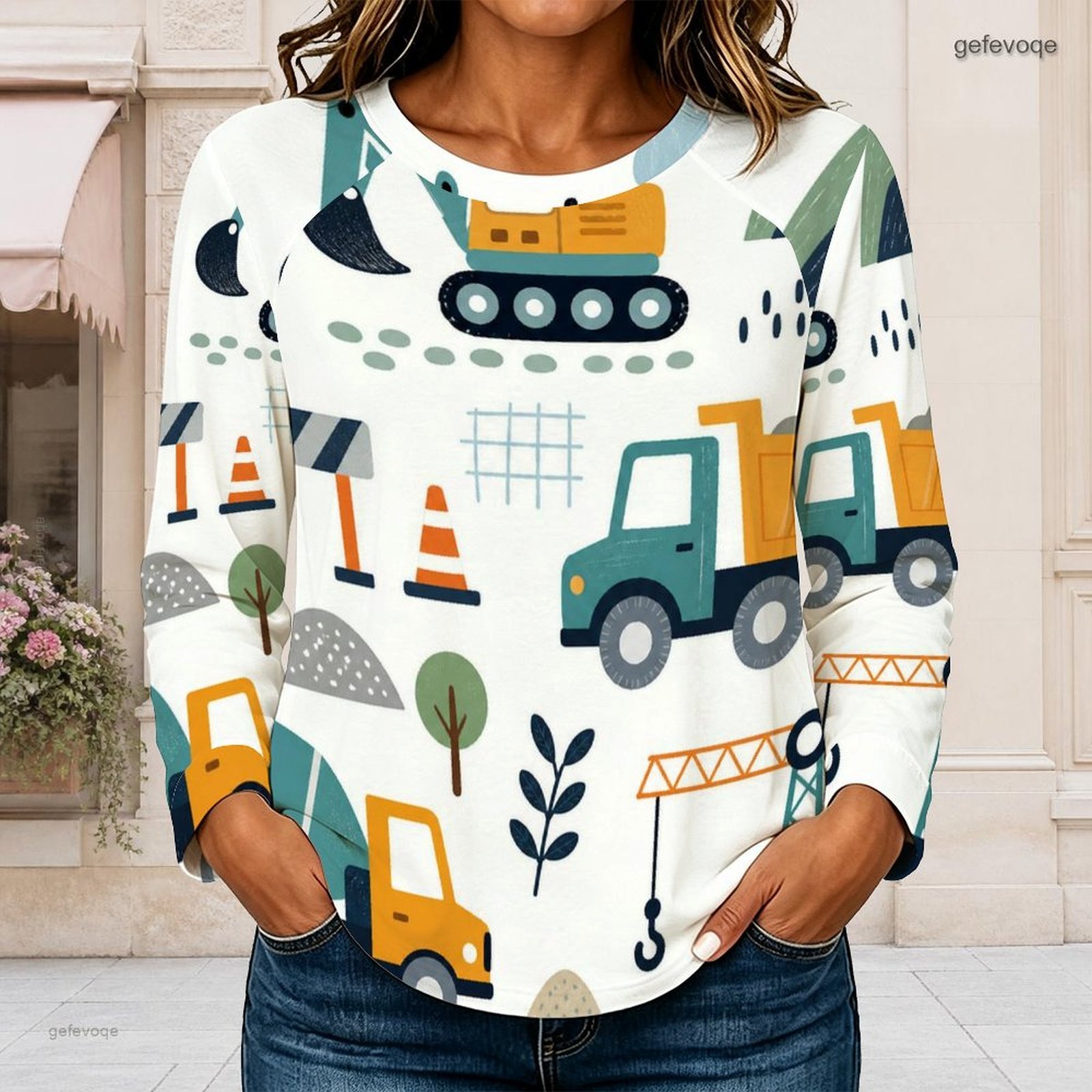 Women Crew Neck Raglan Long Sl - Blouses recension och pris