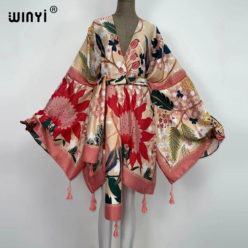 WINYI Autumn Dresses for Women - Boho Summer Beach Maxi Dress recension och pris