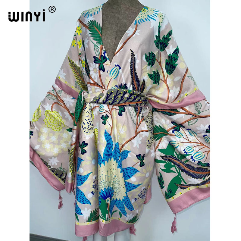 WINYI Autumn Dresses for Women - Boho Summer Beach Maxi Dress recension och pris
