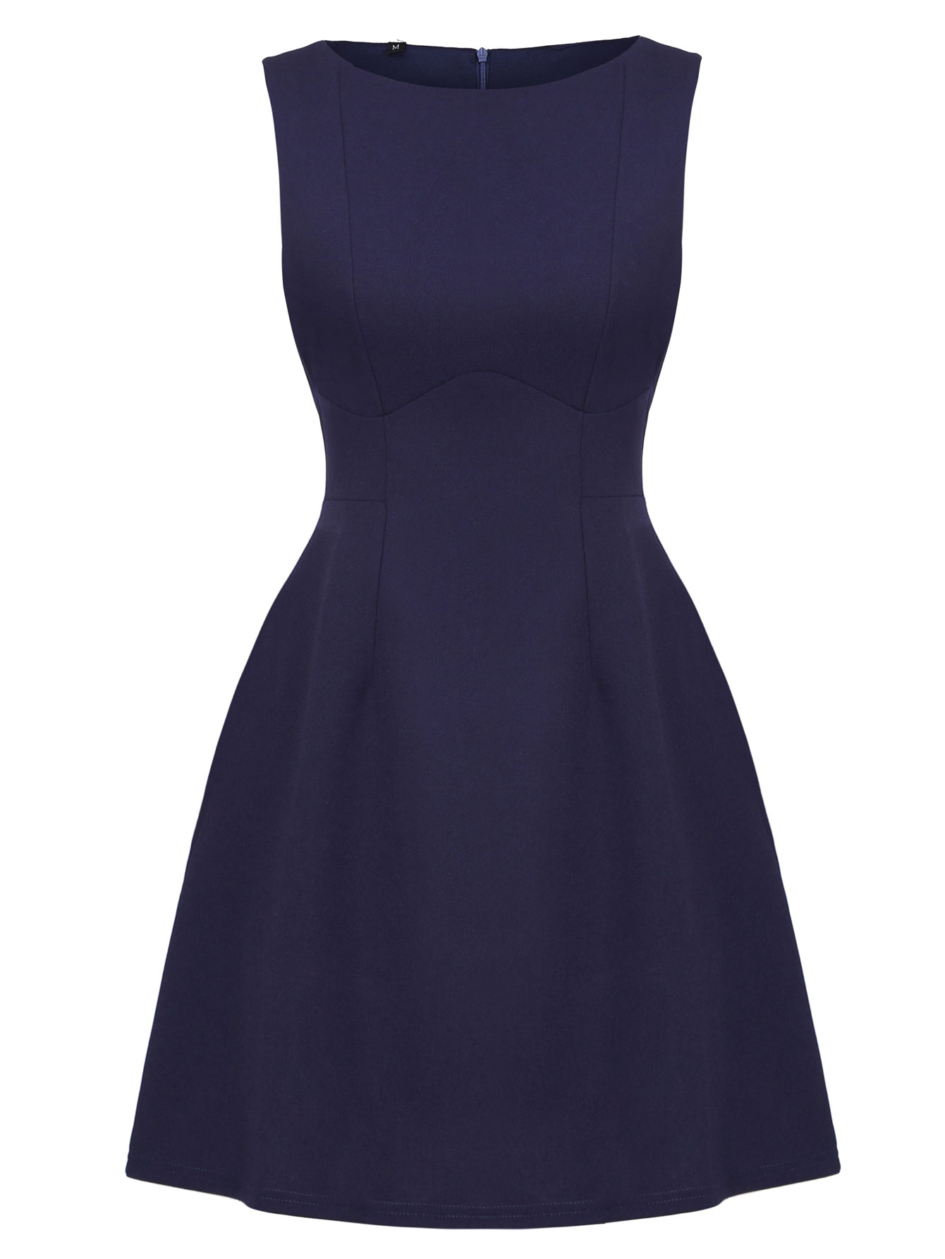 Women Elegant Summer Sleeveles - French Vintage Floral Midi Dress recension och pris