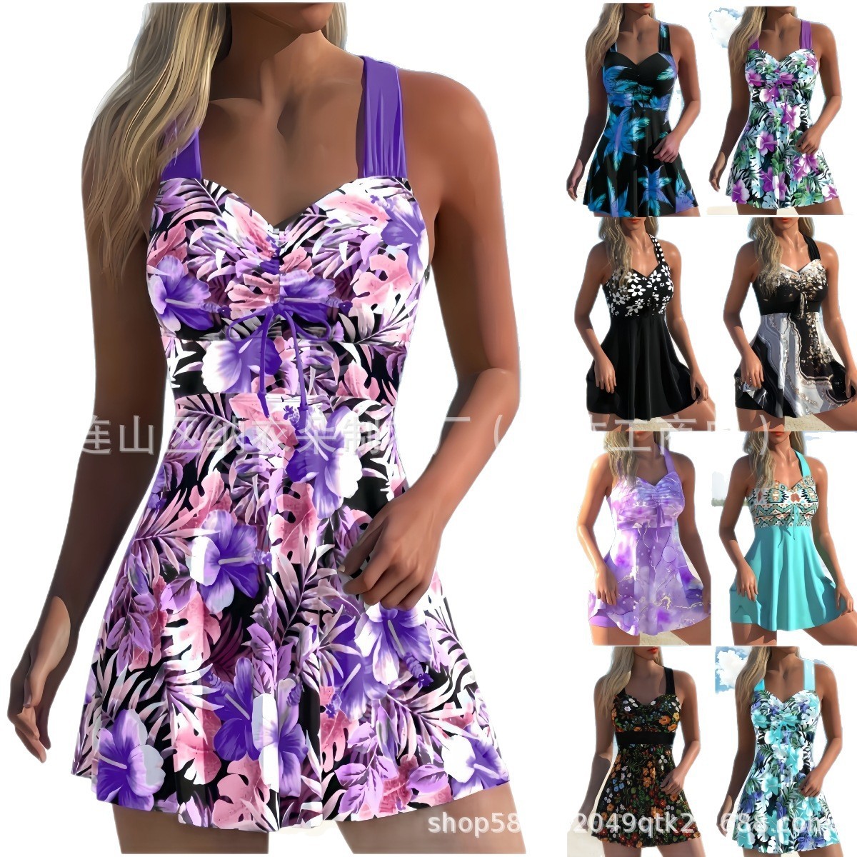 Woman Tankini Floral Print Sle - Tops recension och pris
