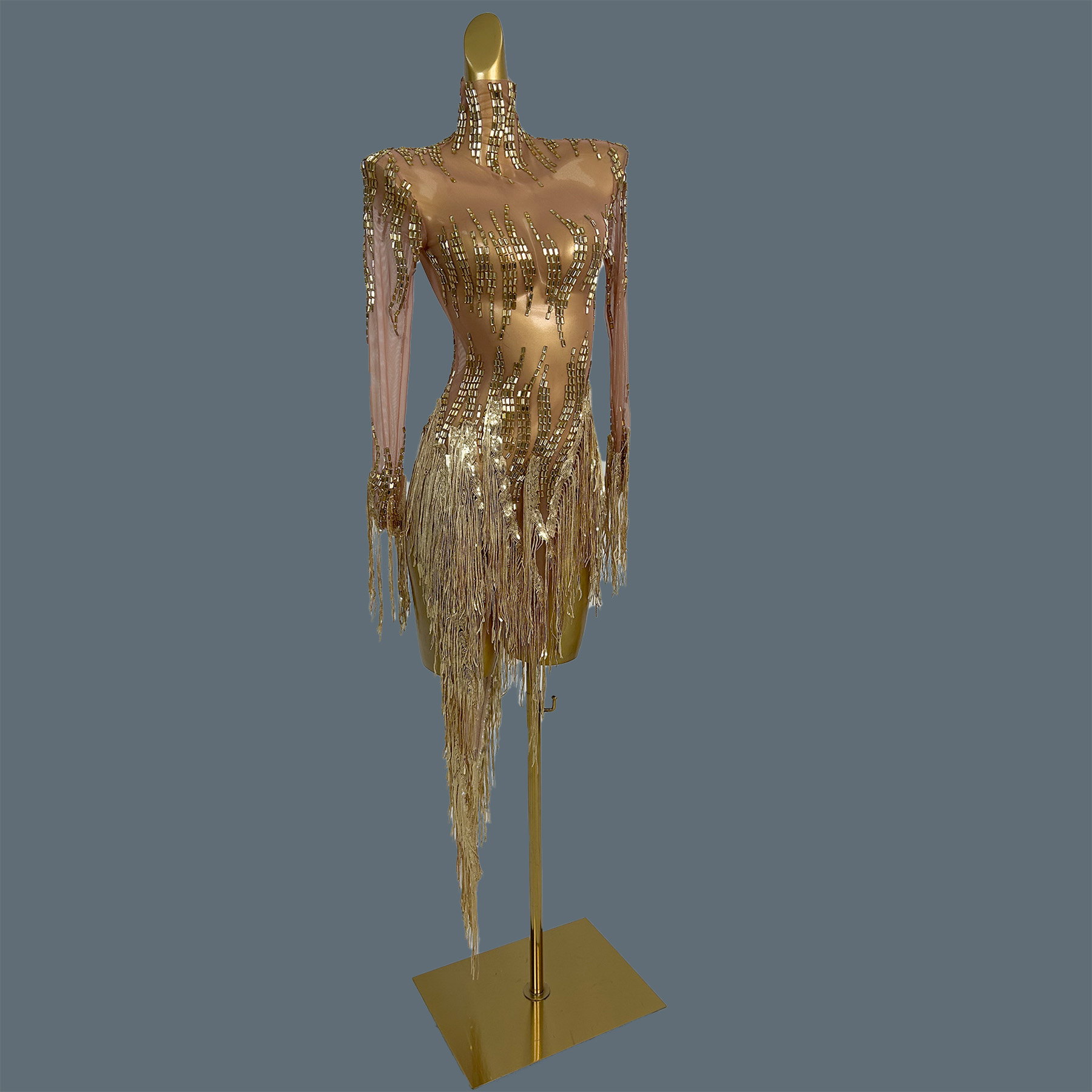 Party Stage Show Sparkly Rhine - Sparkly Rhinestone Club Party Dress recension och pris