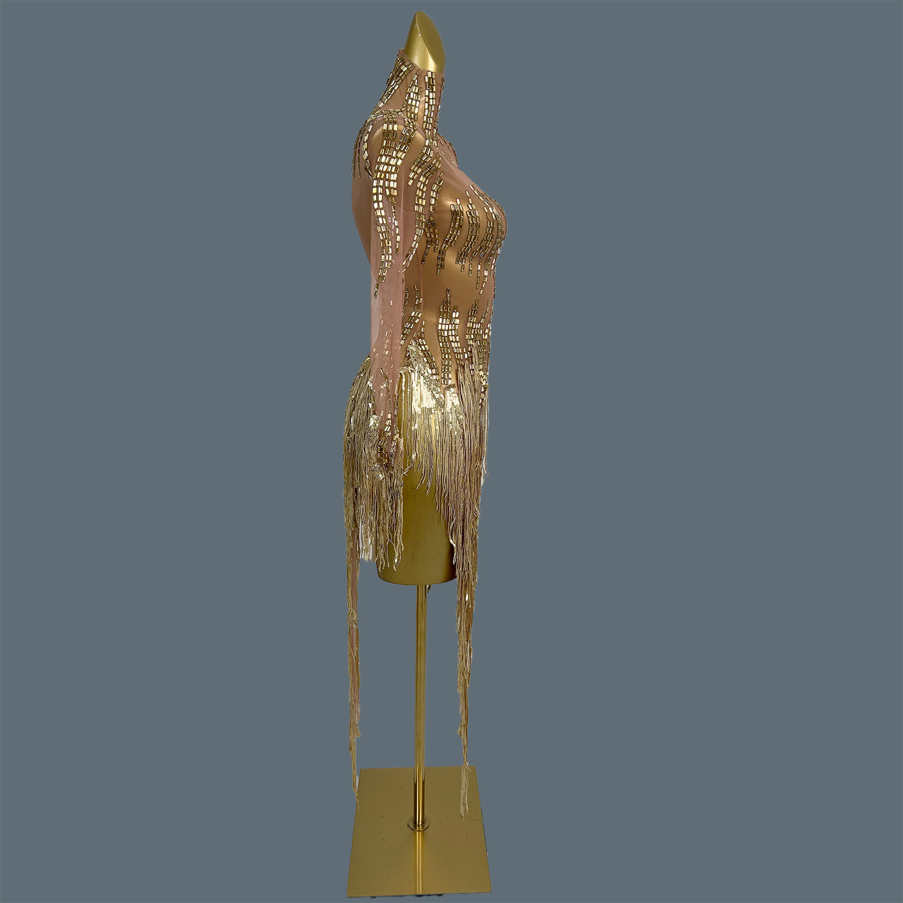 Party Stage Show Sparkly Rhine - Sparkly Rhinestone Club Party Dress recension och pris