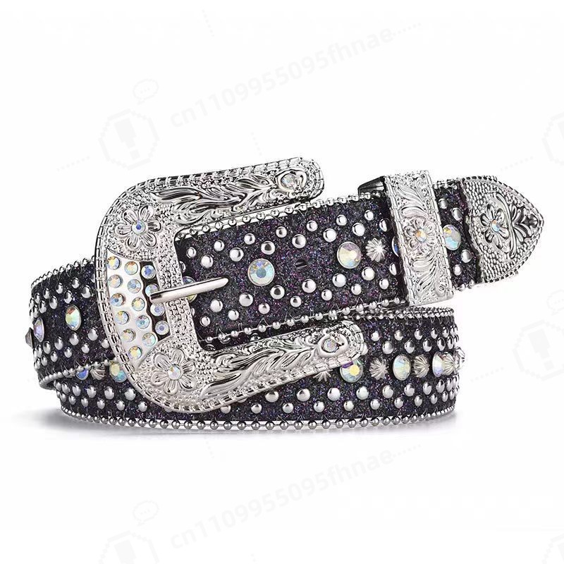 Y2K Style Rhinestone Belt For  - Jeans recension och pris
