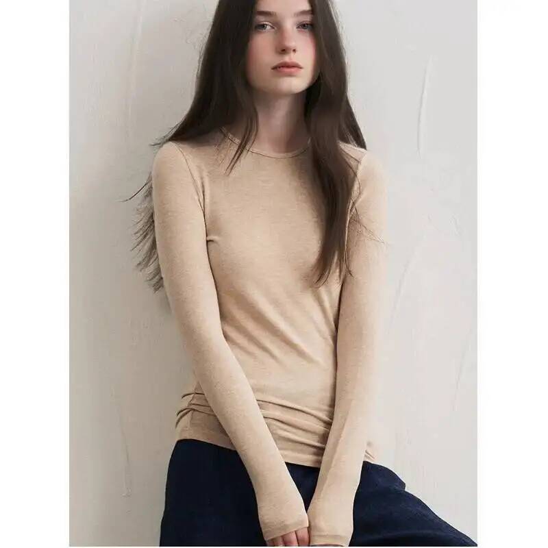 Women Cashmere Blend Long Slee - Blouses recension och pris